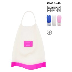 (실리콘공병 선물) DMC SWIM 엘리트 캔디 숏핀 PLUM (핑크) 오리발