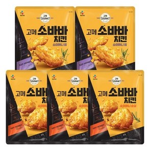 코스트코 CJ 고메 소바바치킨 소이허니 치킨 순살 375g x 3봉 + 치킨 윙 300g x 2봉, 5개, 135g