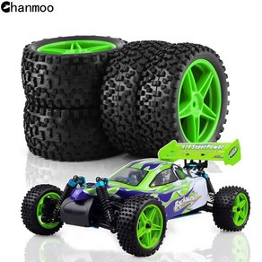 Chanmoo 오프로드 타이어 휠 Wltoys 144001 144010 124007 124017 124019 1/10 1/12 1/14 RC 자동차 HSP Tamiya TT02B, [01] 4pcs white, 4개