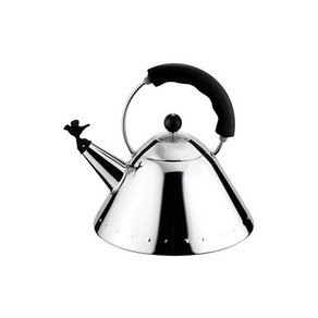 [Alessi]알레시 마이클그래이브 버드휘슬 주전자_블랙 9093 B, 상세 설명 참조, 1개