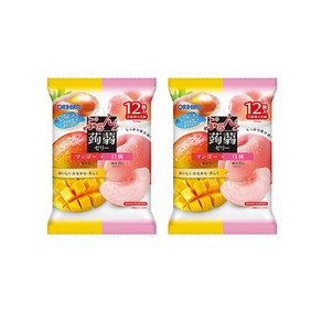 일본 오리히로 곤약젤리 망고/백도 2가지 혼합맛, 2개, 240g