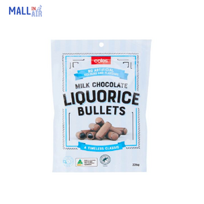 호주 콜스 Coles 불렛 밀크 리코리시(감초) 226g Coles Bullets Milk Liquoice 226g, 1개