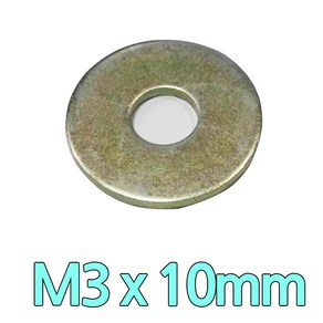 평와샤 m3볼트용 10mm 와샤, M3, 1개