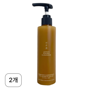 [조성아]원더바스레몬청 클렌저 클렌징폼(200ml)2개 사은품 여행용파우치10장