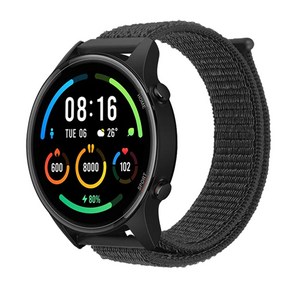 더조은셀러 샤오미 미워치 시계줄 밴드 스트랩 벨크로 찍찍이 XIAOMI Mi watch, 1개, 샤오미 미워치 - 블랙