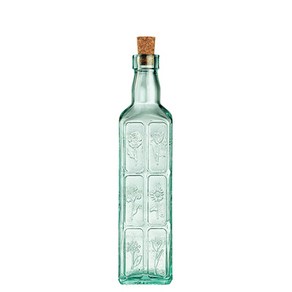 이태리 유리 오일병 소스 양념 물병 화병 코르크, 선택6-에티켓500ml, 1개