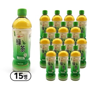 니하오푸드 통일 녹차 500ml x 15병, 15개