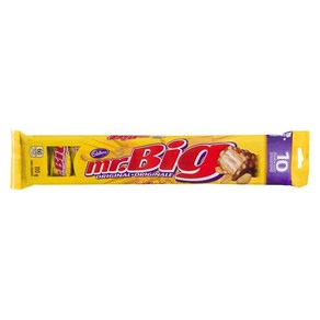 Cadbuy M. Big Oiginal Snack Size Chocolate Ba 캐드버리 미스터 빅 오리지널 스낵 사이즈 초콜릿 바(10팩 각 11g) {캐나다에서 수, 1개, 11g