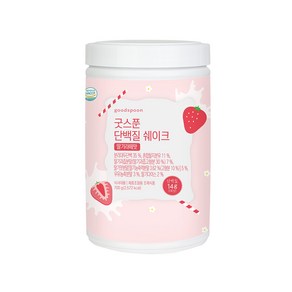 [다이어트쉐이크 심의완] 굿스푼 한 끼 식사대용 다이어트 쉐이크 단기 관리 2주식단 아침 점심 맛있는 단백질 쉐이크 딸기라떼 맛