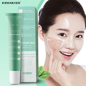 KROAKISS 살리실릭 수분크림 여드름 흉터 복원 및 피부 흔적 개선 모든 피부용