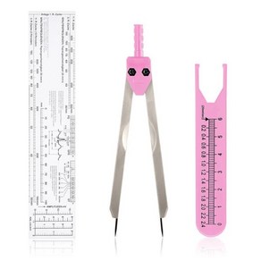 EKG 캘리퍼스 측정 눈금자 분배기 포함 심전도, 01 As Shown, 1개