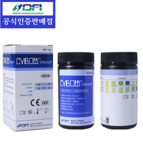 DFI CYBOW 소변 검사 스틱 혈뇨 잠혈 단백질 단백뇨 100매, 2종(잠혈+단백질), 1개, 100개입