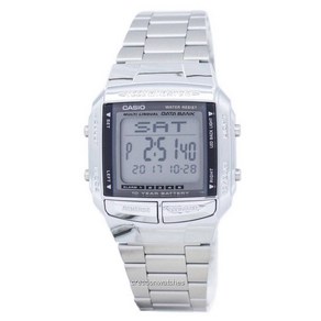 Casio Data Bank Illuminato 듀얼 타임 알람 디지털 DB-360-1A DB360-1A 남자 시계