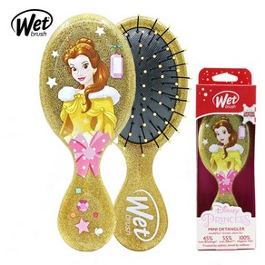 웻브러쉬 미니 프린세스 미키 TERRAIN TEXTURES 디탱글러 WET BRUSH MINI PRINCESS MICKEY DETANGLER, 벨, 1개