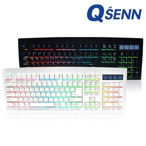 QSENN DT35 106 ABS 게이밍 유무선 기계식 키보드 풀윤활 가스켓 블랙 (하이무저소음바다소금), QSENN DT35 106 ABS 게이밍 기계식 키보드