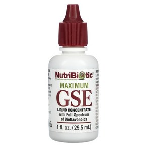 NutiBiotic 맥시멈 GSE 액상 농축물 29.5ml(1fl oz), 1개, 29ml