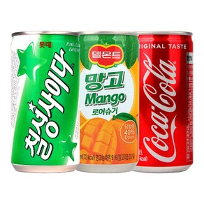 코카콜라 칠성사이다 망고 작은캔 190ml 3종 30캔 세트