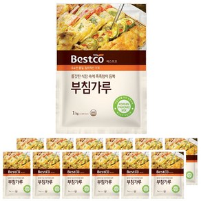 베스트코 부침가루 1kg, 12개