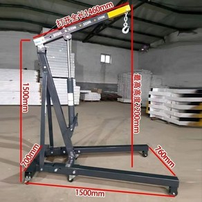 미니 원치 도르래 견인 스테인리스 정비소 200KG 소형 기중기 윈찌 10X10CM 5M, 2T 접이식 모델 800파운드 2.5 두께