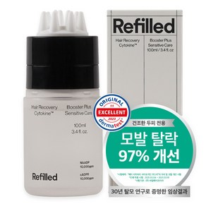 리필드 사이토카인 탈모증상완화 헤어토닉 부스터 세범케어 헤어앰플, 100ml, 2개