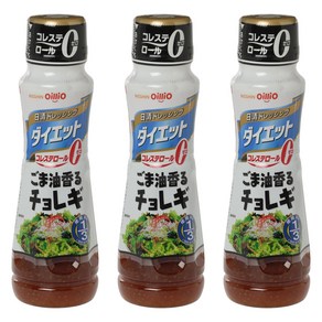 오일리오 드레싱 참기름향의 초래기맛, 3개, 185ml