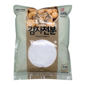 국내산 100% 감자전분 생감자로만든, 1kg, 2개