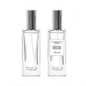 [버블빈]향수용기 향수공병-50ml(유리)-실버캡, 낱개, 1개