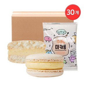 CJ프레시웨이 수제마카롱 바닐라 18g 30개, 바닐라 18g x 30개