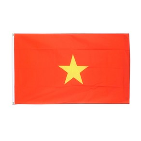 베트남 국기 대형 깃발 vietnam national flag 게양기 응원 벽장식, 1개