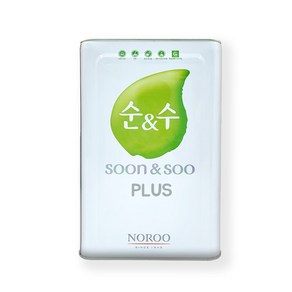 노루표 순앤수 100플러스 대용량 친환경 수성 셀프 벽지 벽면 페인트, 1개, 18L, 보라1 (NR6031)