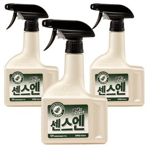 푸른신화 센스플러스 뉴 냄새엔 다목적 탈취제 센스엔 본품, 편백향, 3개, 500ml