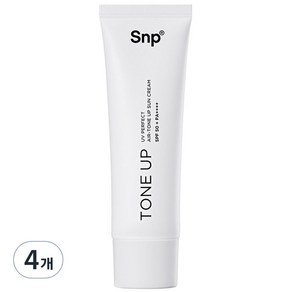 에스엔피 UV 퍼펙트 에어 톤업 선크림 SPF50+ PA++++, 50ml, 4개