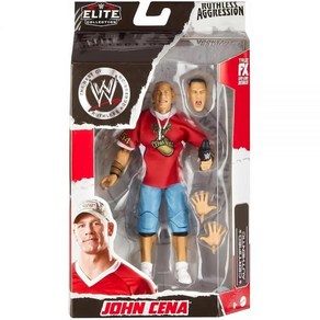 WWE Elite Collection 무자비한 공격성 시리즈 관절형 레슬링 액션 피규어 (존 시나)