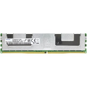 삼성 64GB DDR4 2400MHz PC419200 ECC LRDIMM 4Rx4 쿼드 랭크 1.2V 부하 감소 DIMM 288핀 서버 램 메모리 M386A8K40BM1CRC, 1개