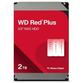 WD 레드 플러스 3.5인치 NAS HDD 하드 디스크 드라이버 8TB, 2TB, 1개