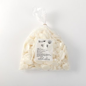 참미소떡볶이 떡국떡1kg (국산쌀) 벌크포장 2개입