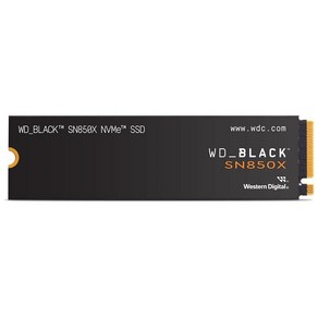 웨스턴디지털 WD_BLACK 2TB SN850X NVMe 내장 게이밍 SSD WDS200T2X0e 266089, 1TB