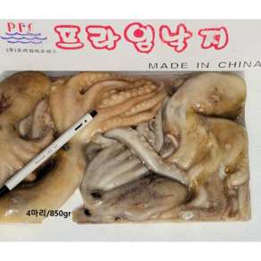 프라임 냉동 활낙지 850g (3미 4미 5미 6미 7~8미), 850g (4마리), 1개