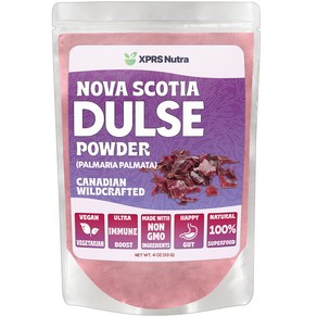 XPRS Nuta Dulse Powde (Palmaia Palmata) - Canad XPRS 뉴트라 덜스 파우더(팔마리아 팔마타) - 갑상선과 뼈를 위한 캐나다 야생 가공, 4 Ounce (Pack of 1), 1개, 113g