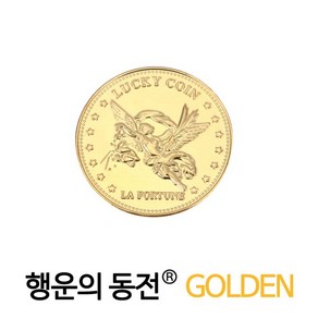 행운의 황금동전 [럭키코인] 골든 행운의 동전 합격 - 3개 세트, 1개