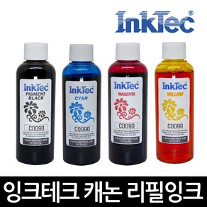 잉크테크 캐논잉크 100ml GI-990 G1900 G2900 G2910 G3900 G3910 G4900 G6090 G7090, 1개, 검정안료(C0090)×100ml