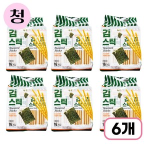 키즈웰 김스틱 과자 256g x 6개