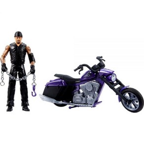 Mattel WWE Wekkin 슬램사이클 차량 및 액션 피규어 놀이 세트 장난감 오토바이 및 언더테이커 15.2cm(6인치) 수집품 액션 및 브레이크 어웨이 부품 출시