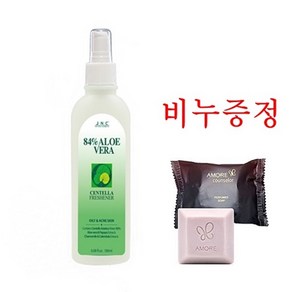 JNC 84% 알로에베라 센텔라 후레쉬너 180ml제이앤씨 + 비누증정, 180ml, 1개