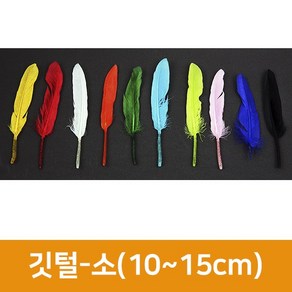 깃털-소(약10개) 거위깃털 인조깃털 드림캐쳐 새깃털 깃털 장식 닭털 만들기재료, 연두