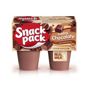 스낵팩 푸딩 밀크 초콜릿맛 Snack Pack Chocolate Pudding Cups, 368g, 1개