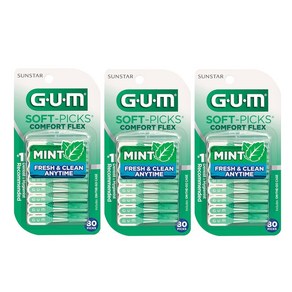 [코스트코] G.U.M 일회용 치간칫솔 컴포트 플렉스 80개 x 3팩 629600, 3개