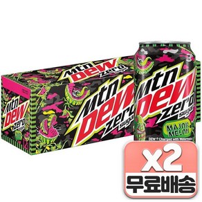 Mountain Dew 제로 슈가 메이저 멜론 Zeo Suga Majo Melon, 24개, 355ml