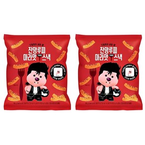 잔망루피 마라맛 떡볶이 스낵 매운과자 잔망루피 띠부실 스티커, 2개, 0.08g