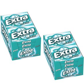 엑스트라 폴라아이스 무설탕 껌 EXTRA pola ice Sugafee Gum, 2박스